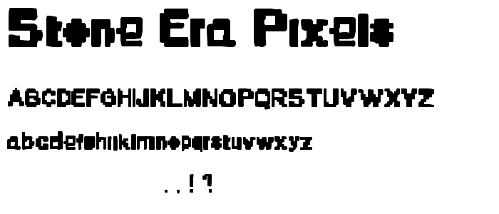 Stone Era Pixels font